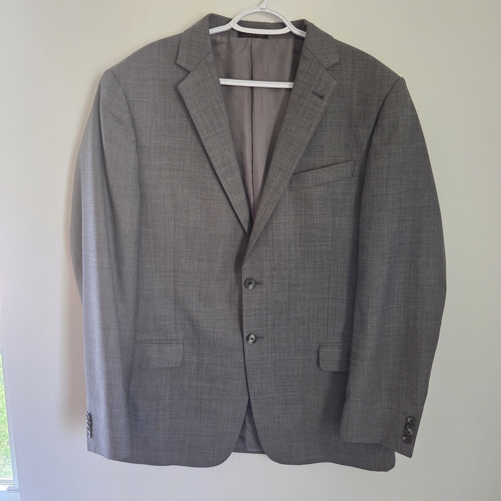 Jos. A. Bank Reserve Gray Men's Blazer Wool 43 Long